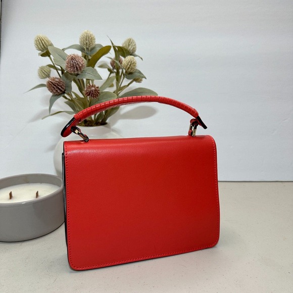 Les Petits Joueurs Corallo Micro Pixie Mini Handbag Red Coral 3 Pockets Italy - Picture 4 of 16